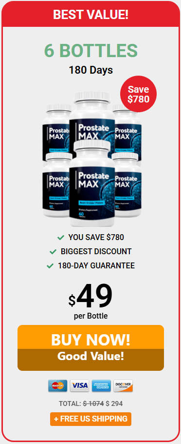 Buy  Prostate Max 6 Bottle